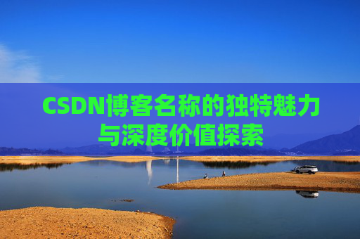 CSDN博客名称的独特魅力与深度价值探索